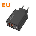 120W 4 Port USB C Charger Fast Charging Data Cable Phone Adapter
