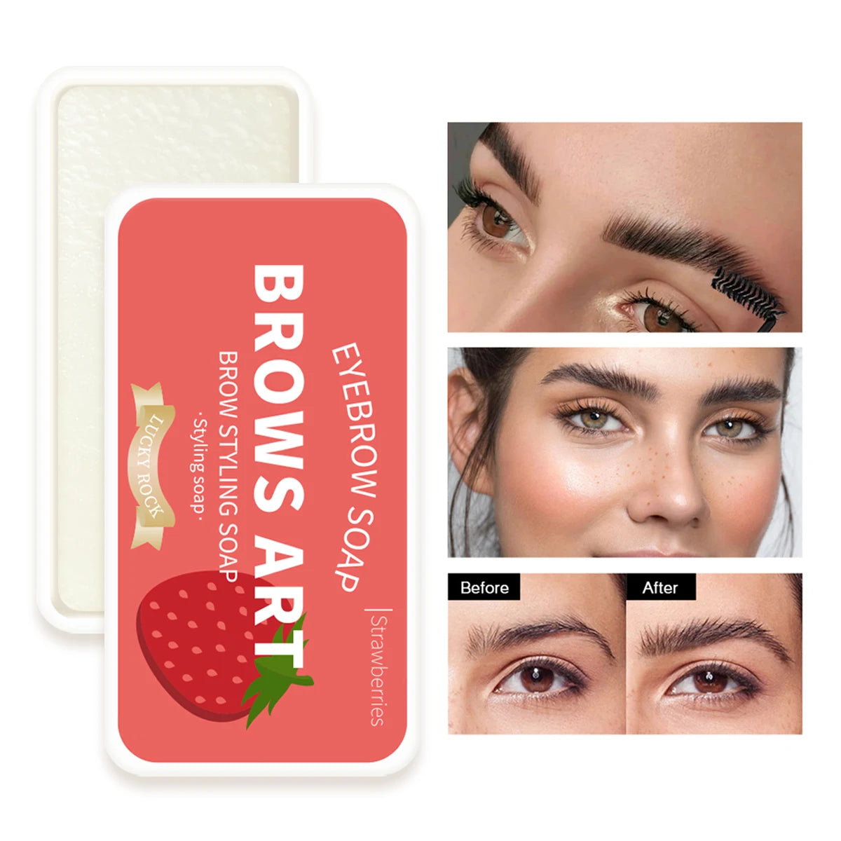 Four-color versatile eyebrow styling cream, waterproof eyebrow styling gel, eyebrow soap, refreshing, long-lasting and natural Zpaxo