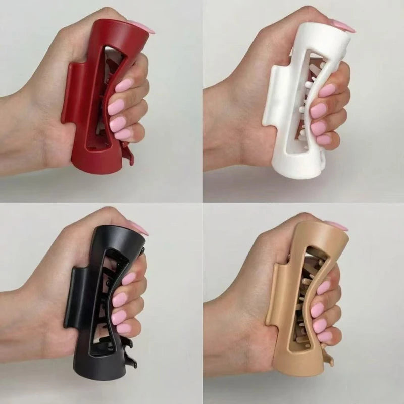 Silicone hair clip for ladies, shark clip accessory, soft and shockproof, protecting the back of the head, hair clip decoration Zpaxo