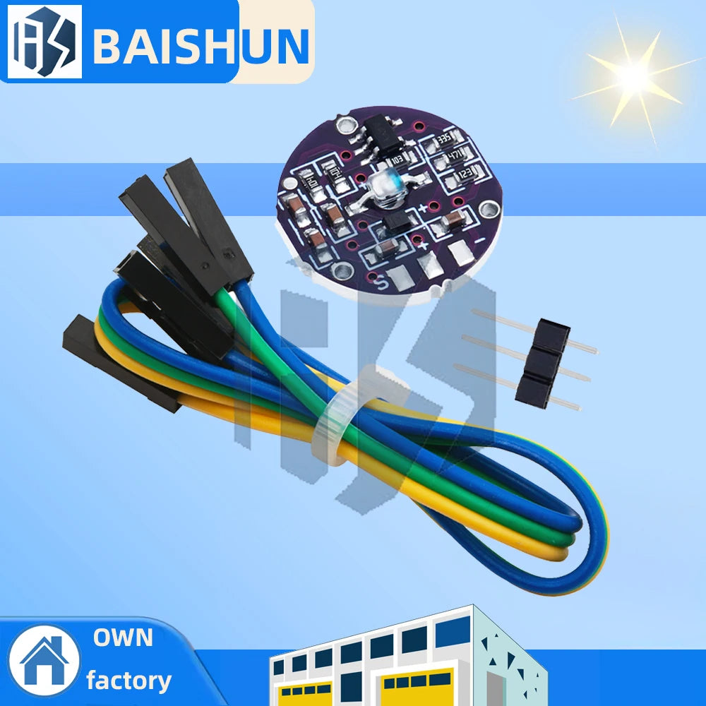 1PCS /5pcs /10pcs Pulsesensor pulse heart rate sensor for Arduino open source hardware development pulse sensor Zpaxo