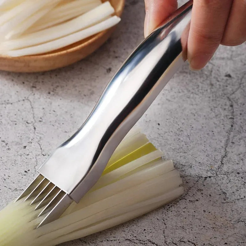 Kitchen Shred Silk Knife Stainless Steel Chopped Green Onion Curved