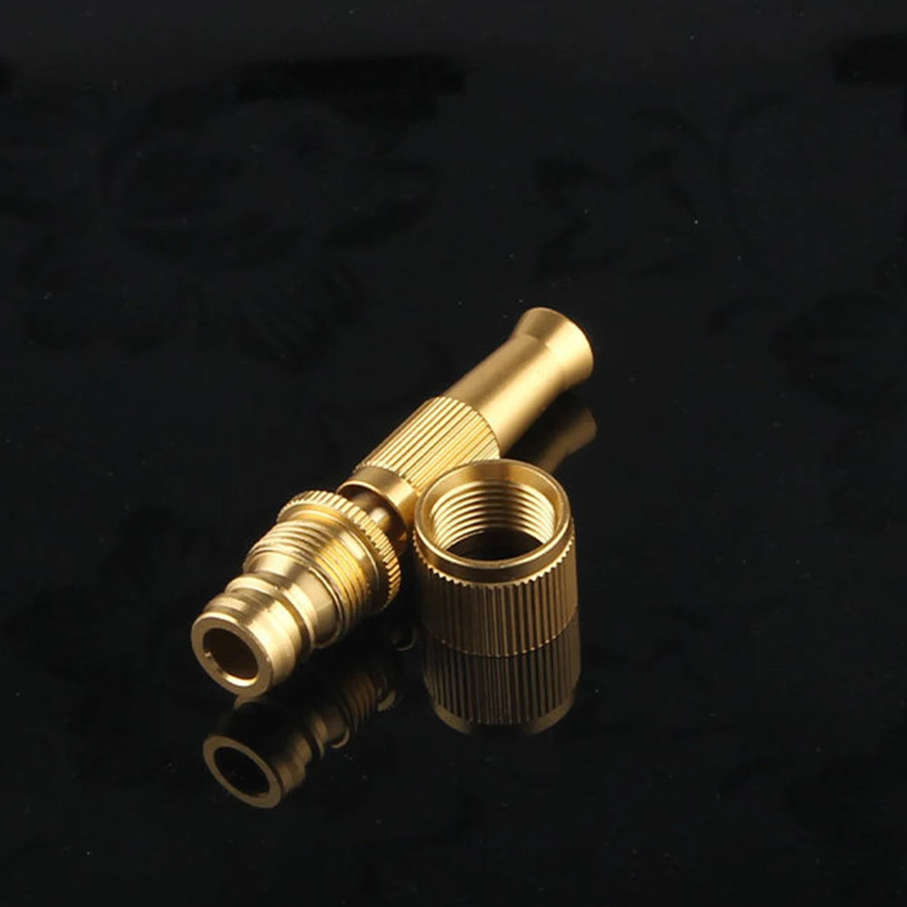 Spray Nozzle Copper Plating High Direct Spray Sprinkler Garden Hose Fittings for Car Cleaning Flower Grass Watering Zpaxo