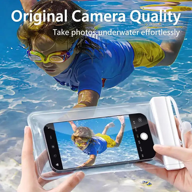 Waterproof Touchscreen Phone Pouch – Crossbody Swimming Bag