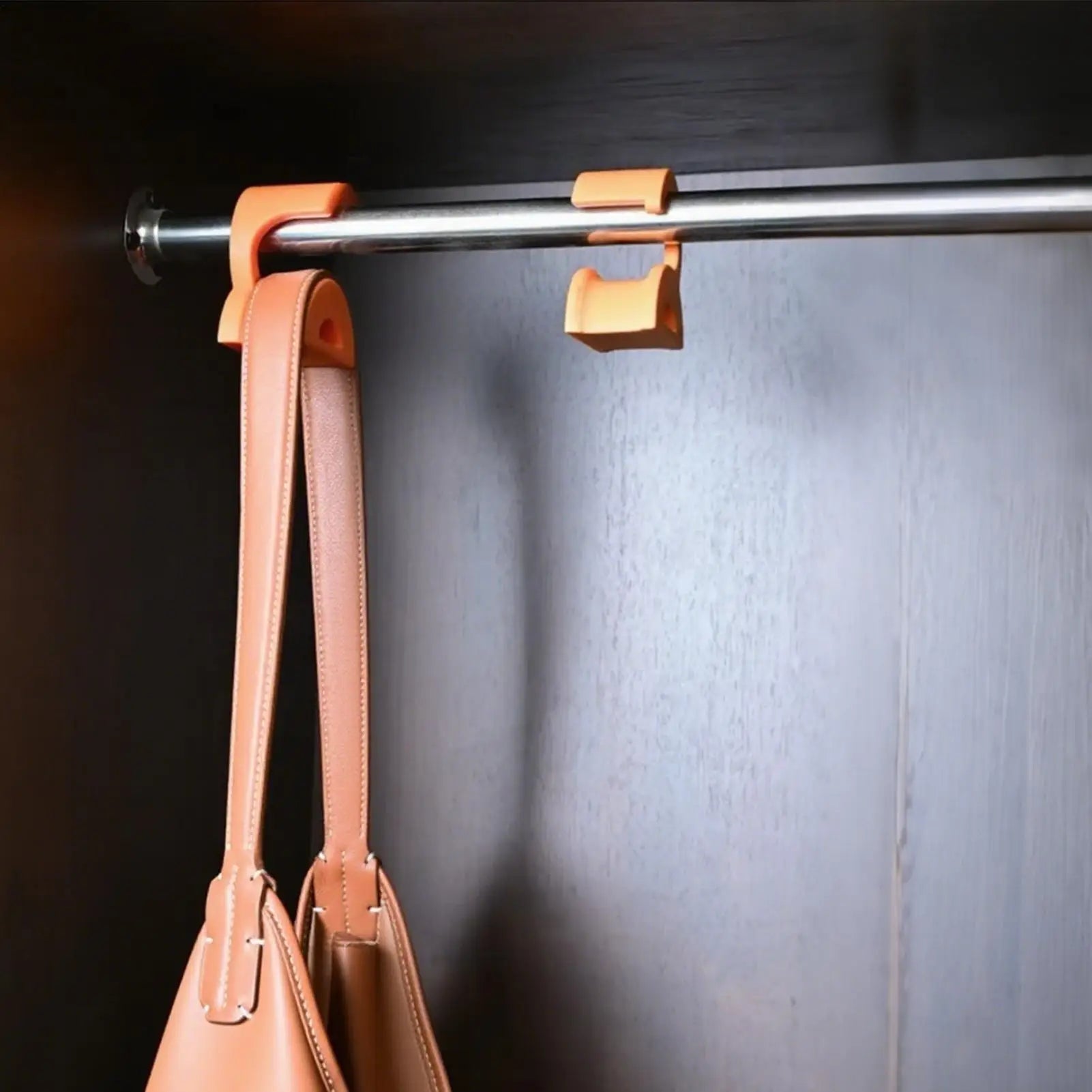 Purse Hanger Closet Bag Organizer Hooks 2 Anti-slip Holder Storage