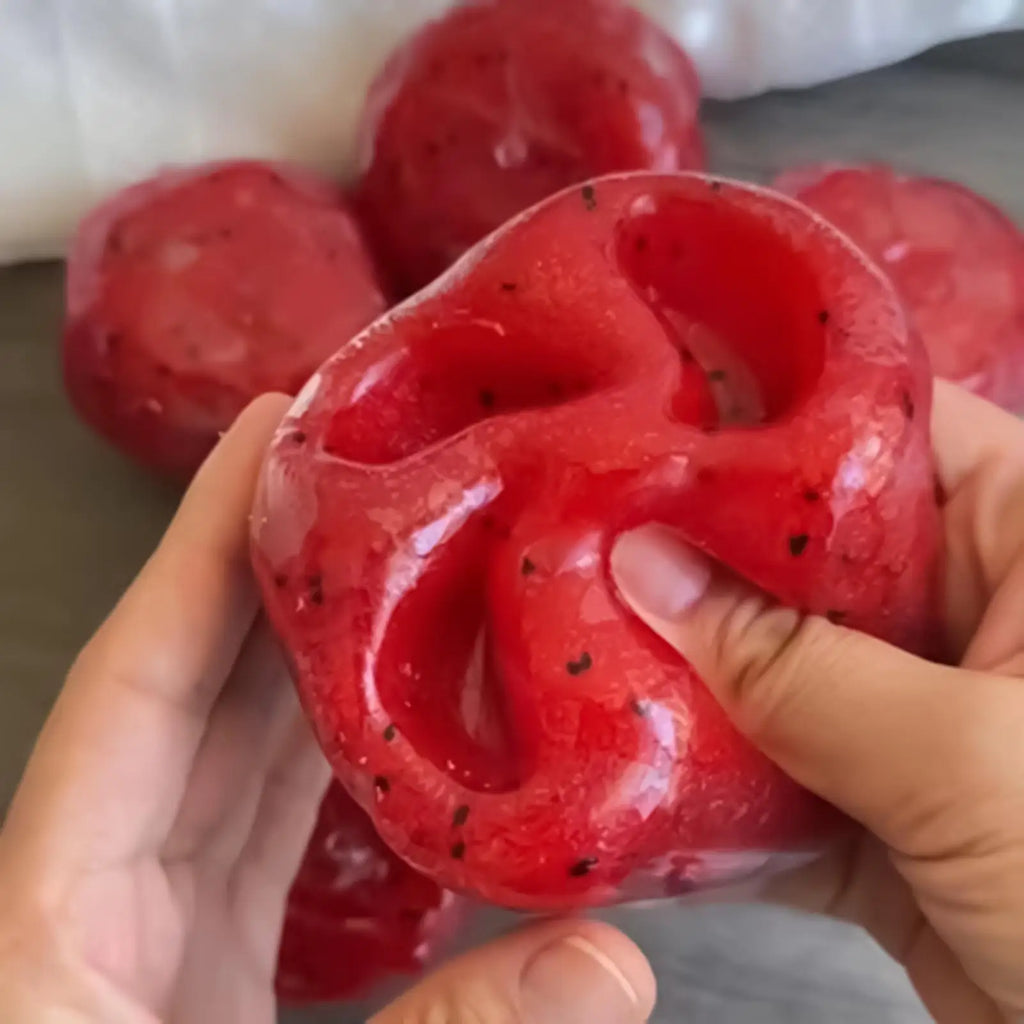 Handmade Watermelon Slushy Toy Soft Slow Rebound Stress Relief Squeeze Toy Realistic Fruit Simulation Model Adult Gift Zpaxo