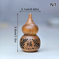 CMWood Hollow Carved Aromatherapy Bottle Mini Vase Pagoda Car Hanging