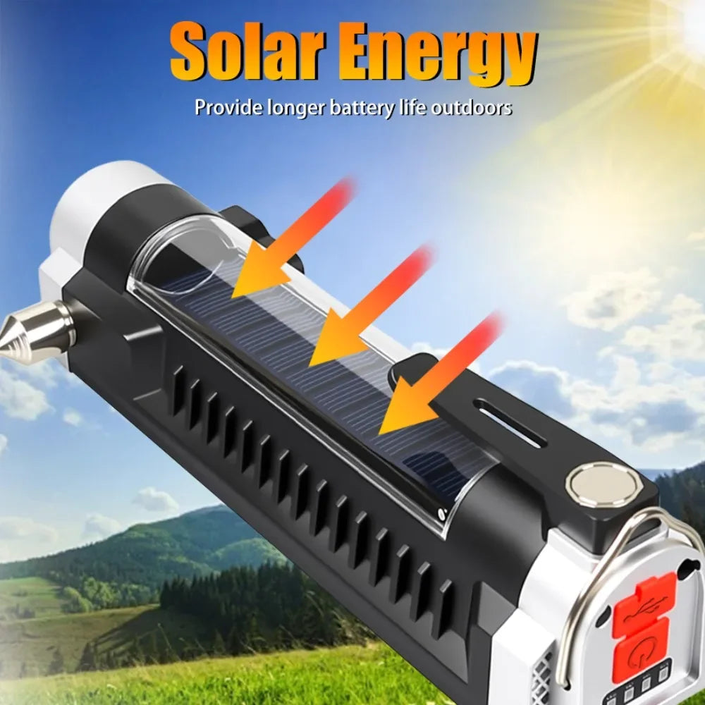 Rechargeable LED Work Light – Magnetic Hook COB Camping Torch