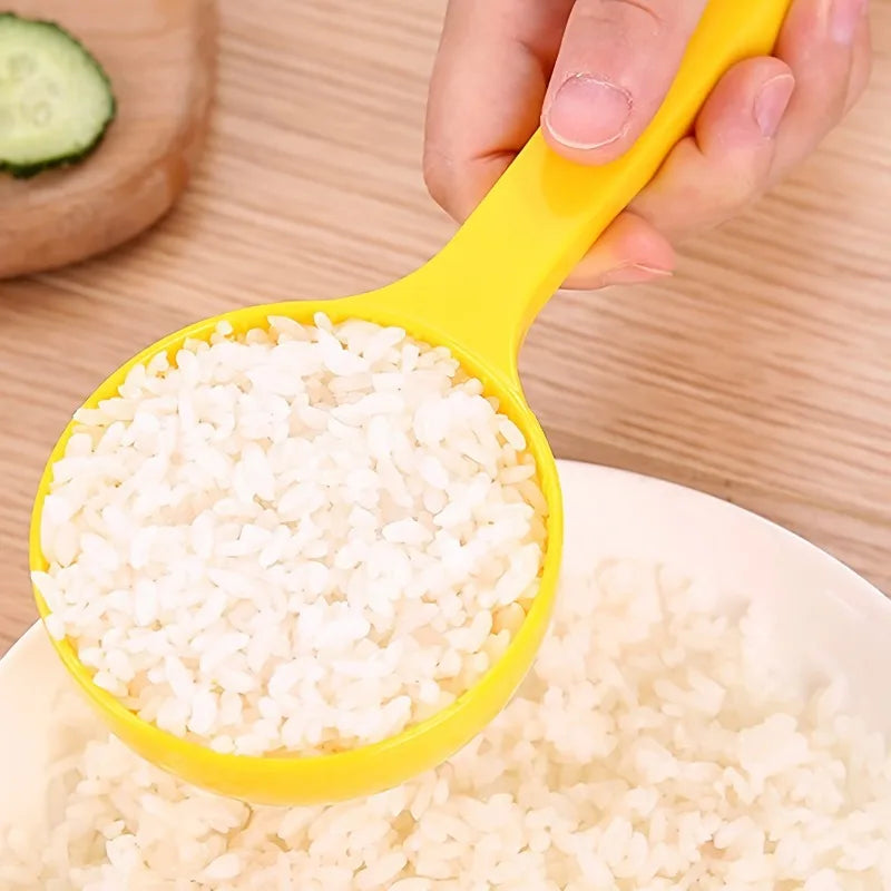 Yellow Half-circle Rice Scoop Nonstick Paddle Sushi Mold Onigiri