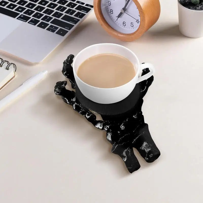 Gothic Coasters Skull Hand Cup Mat 3D Funny Decorative Drinks