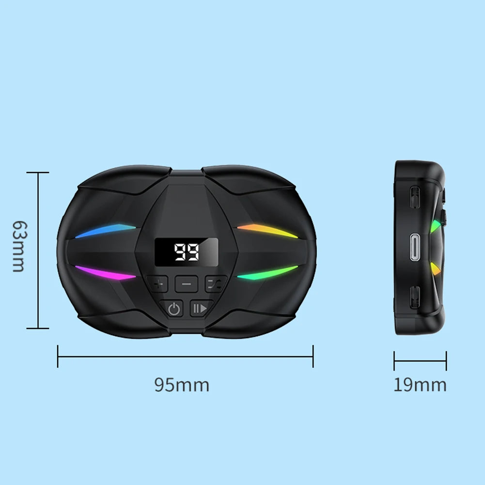 Mobile Phone Screen Auto Clicker Adjustable Game Clicker with Digital Display & RGB Light for Games Live Broadcasts Likes Reward Zpaxo