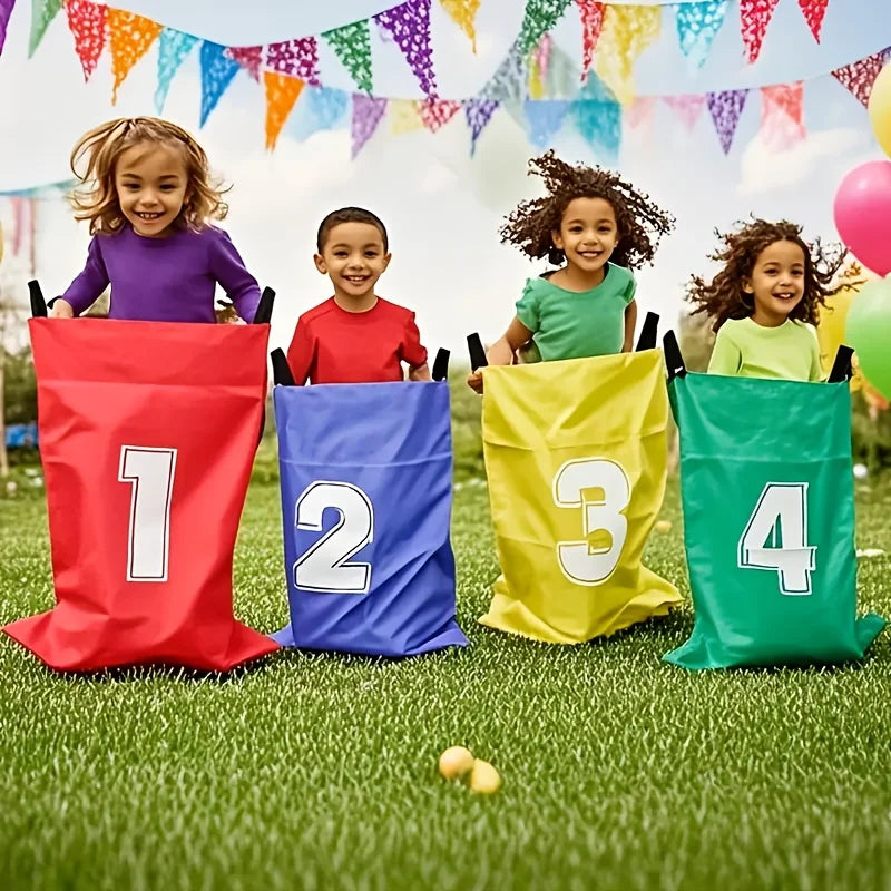 Canvas Potato Sack Game Bags Durable Kangaroo Jumping Outdoor Lawn