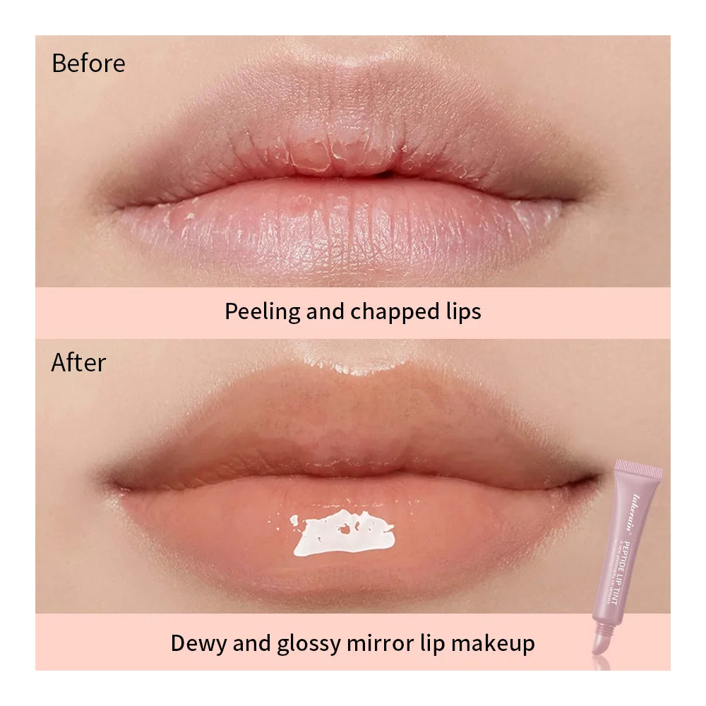 ibcccndc Peptide Lip Tint Gloss – 4 Shades, Moisturizing Lip Tint Gloss Zpaxo
