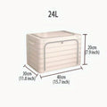 Transparent Large Zipper Clothing Storage Box Moving Storage Box Waterproof Toy Organizer Staable Box Durable Fabric Material Zpaxo Clear