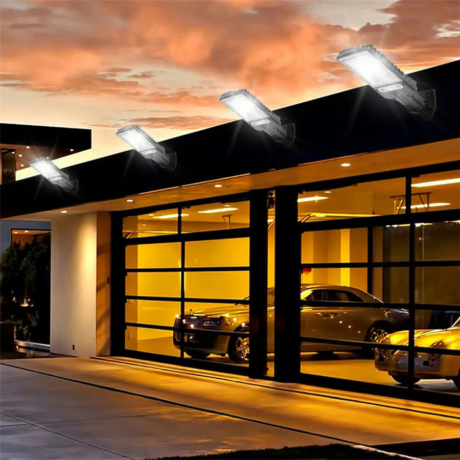 Solar Street Lights Motion Sensor Outdoor Patio LED COB Lamp Zpaxo