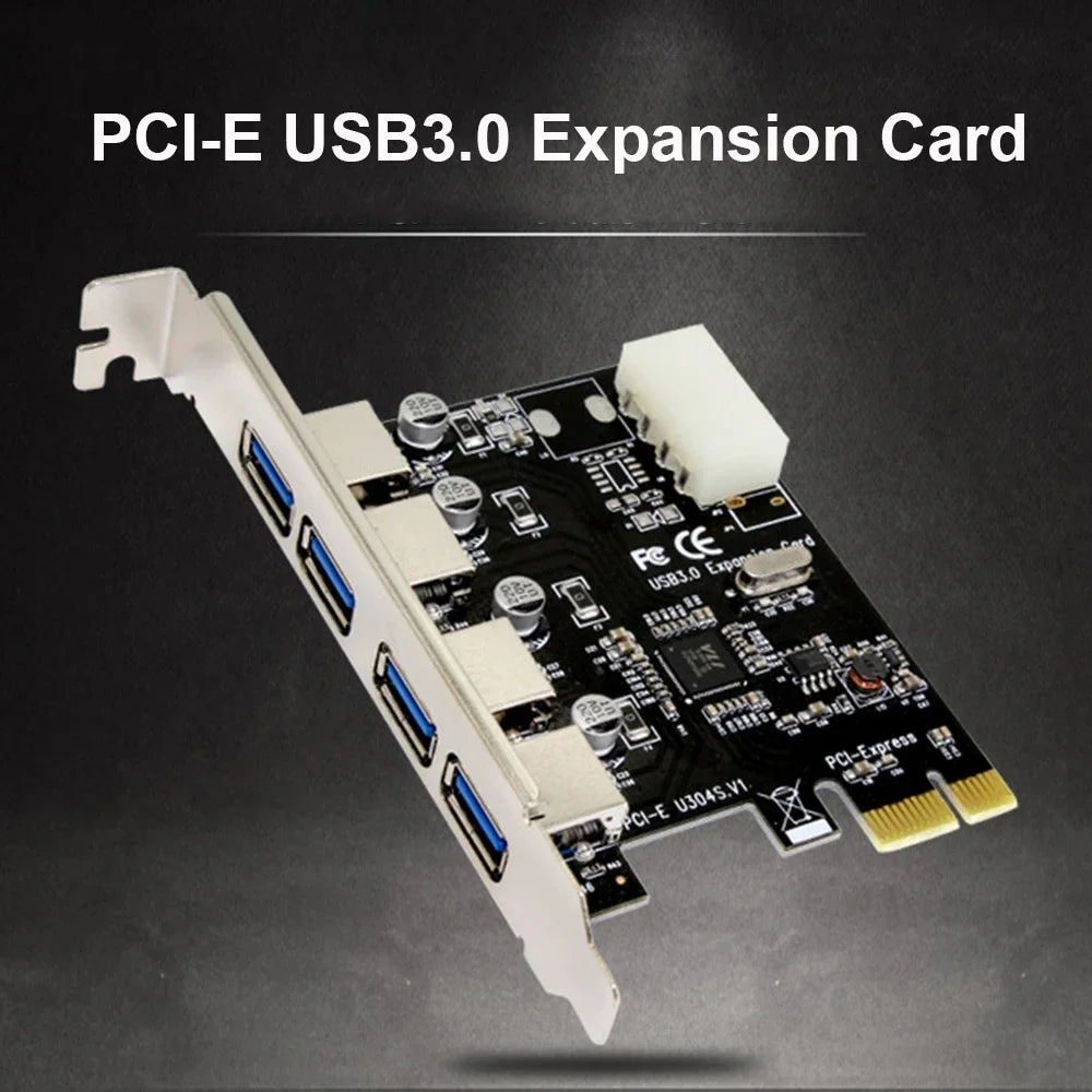 4 port USB 3.0 hub adapter PCI-e Expansion Card PCI express PCIe 4-port USB3.0 controller USB 3 0 PCI e PCIe express 1x Zpaxo
