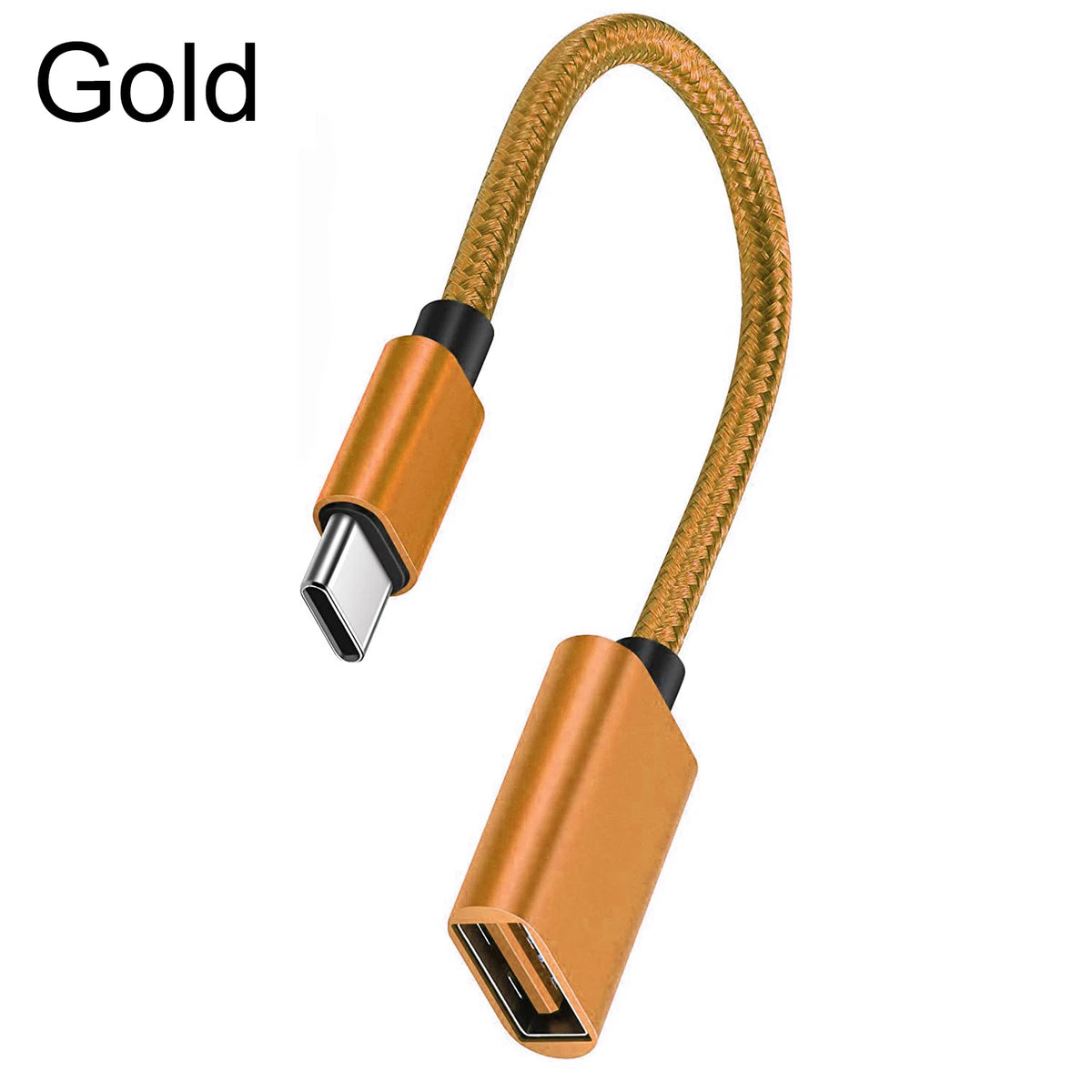 Type-c USB 3 0 OTG Adapter Cable Samsung S20 S10+ Xiaomi Mi 11 Zpaxo Gold