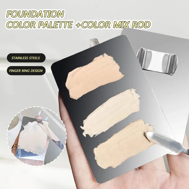 Makeup Foundation Mixed Palette Lipstick Eye Shadow Mixing Stainless