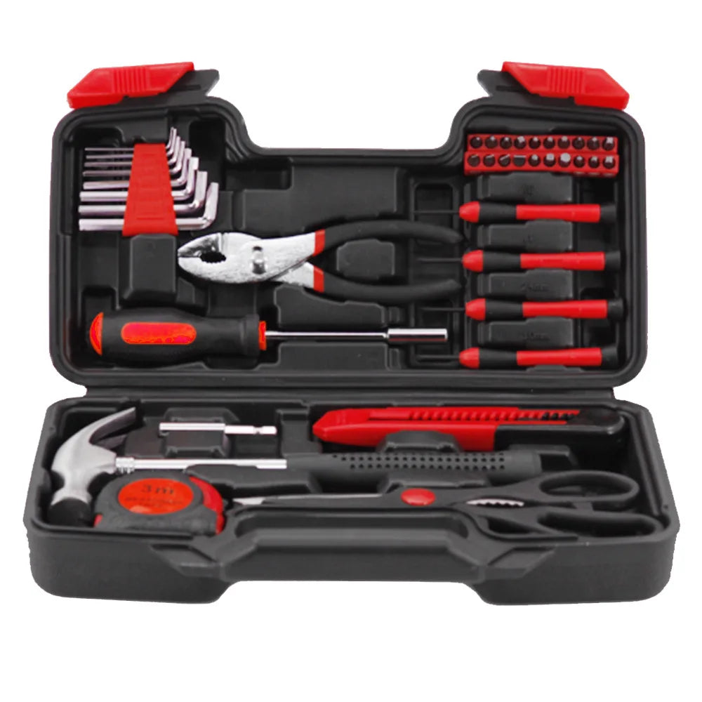 Customized factory spot direct supply 39 pieces household tool set hand tool set hardware tool set Zpaxo As shown 39pcs