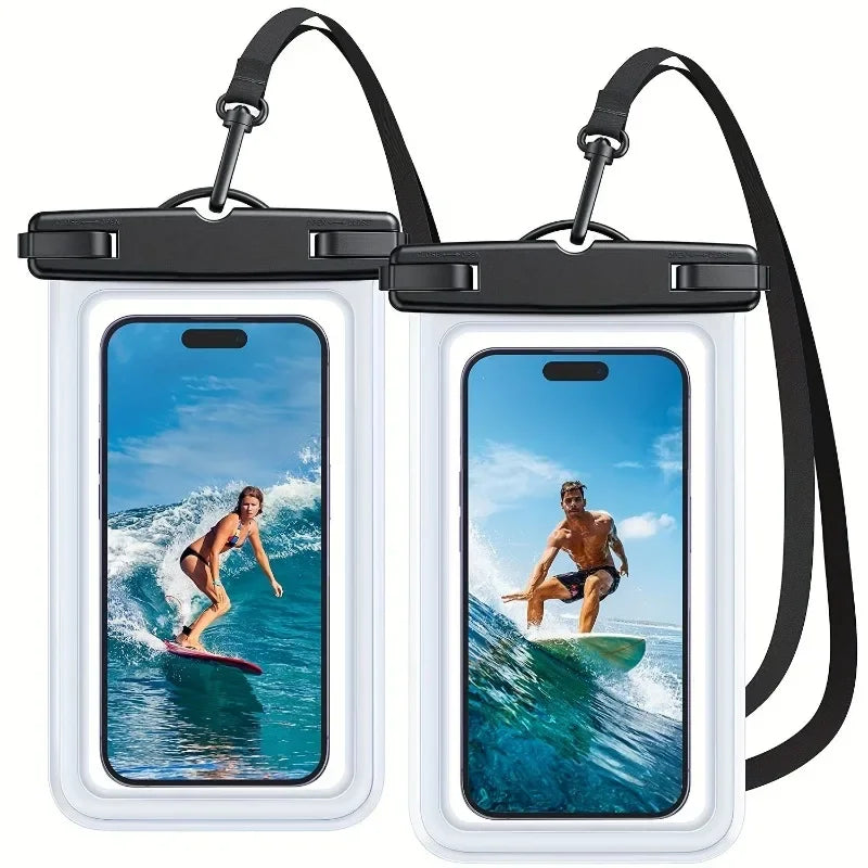 Waterproof Phone Pouch Easy Lock Heavy Duty Dry Bag 4-7 Phones
