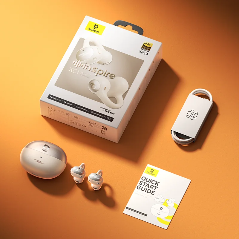 Baseus Inspire XC1 Ear Clip Wireless Earbuds Bluetooth 6 1 Hi-res