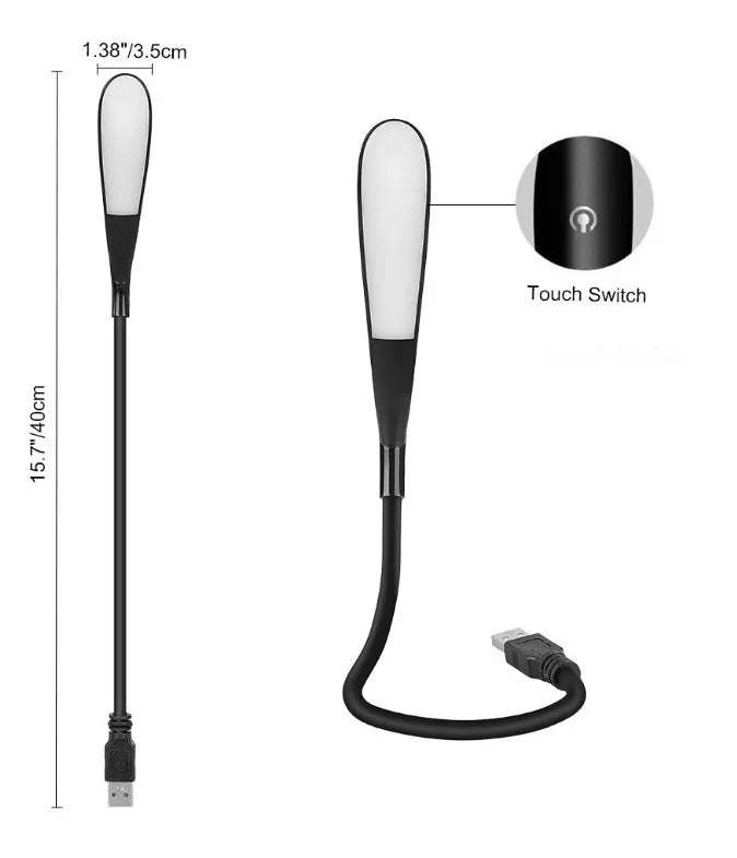 POCKETMAN Mini USB LED Touch Lamp for Laptop, PC & Reading
