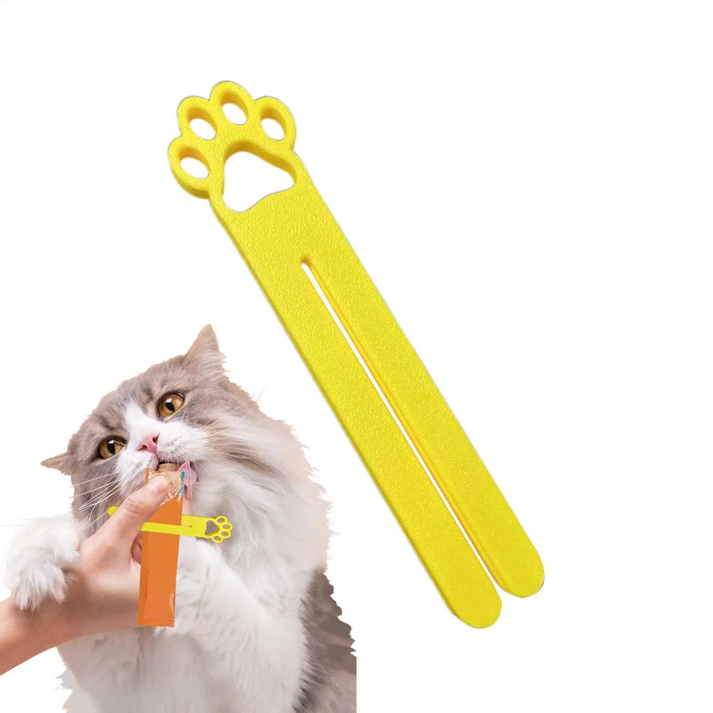 Cat Snack Extruder Cute Cat Head Wet snacks Squeezer Treat Dispenser For Pet Food Meat Sauce Bag Extruder Squeezing Tools Zpaxo