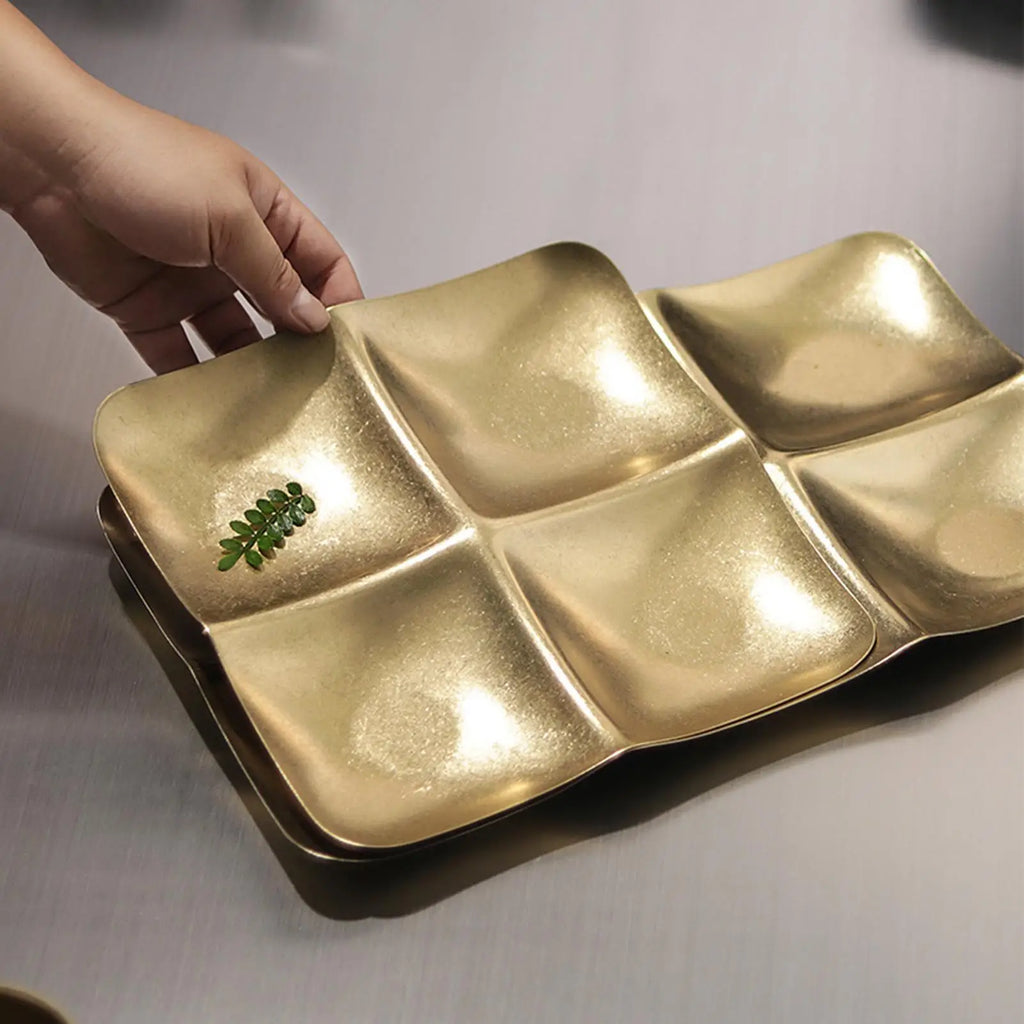 Snack Platter Portable Decorative Plate Tray Home Kitchen Living Room