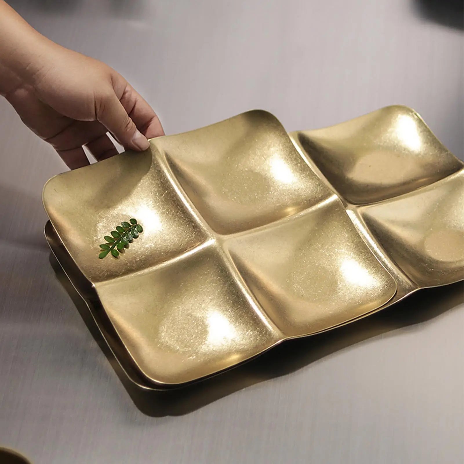 Snack Platter Portable Decorative Plate Tray Home Kitchen Living Room