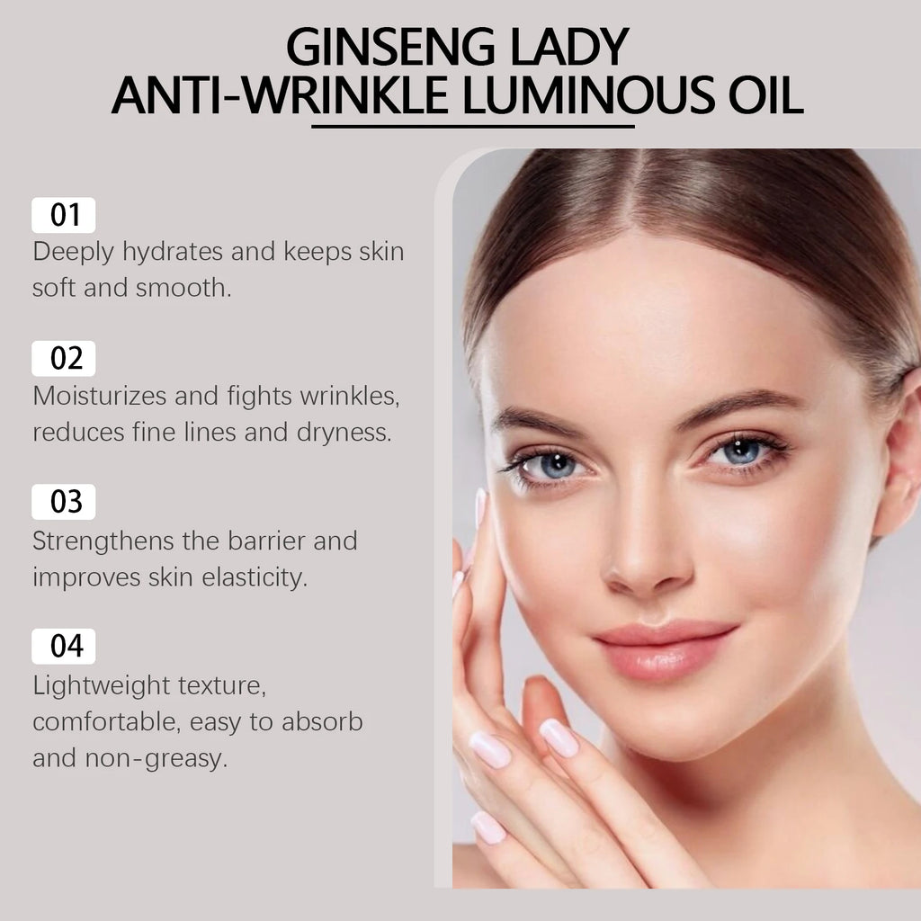 Ginseng Facial Essential Oil – Firming Anti-Aging Face Serum Face Serum Oil Zpaxo