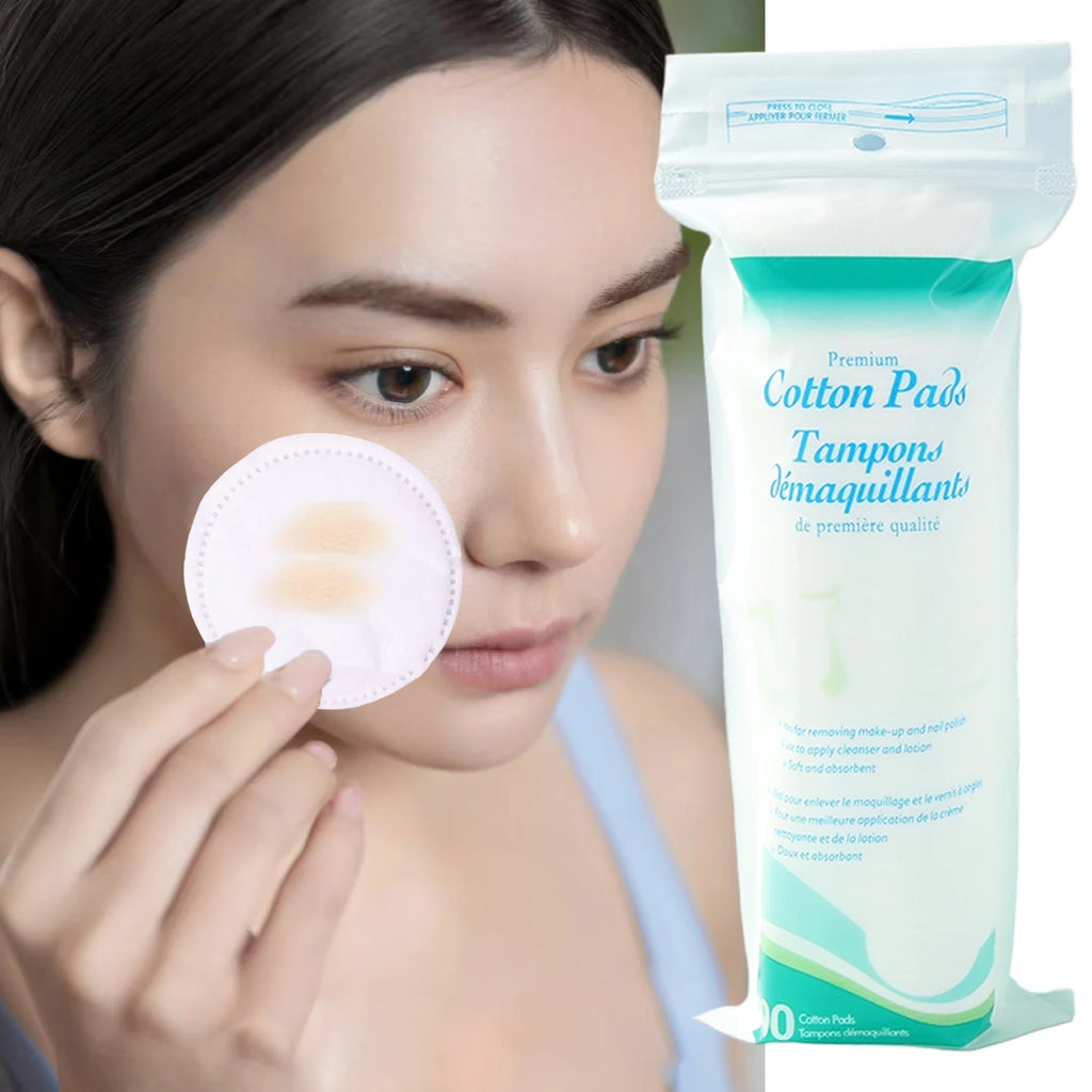Disposable Soft Circular Makeup Remover Pads Doubles Sided Breathable