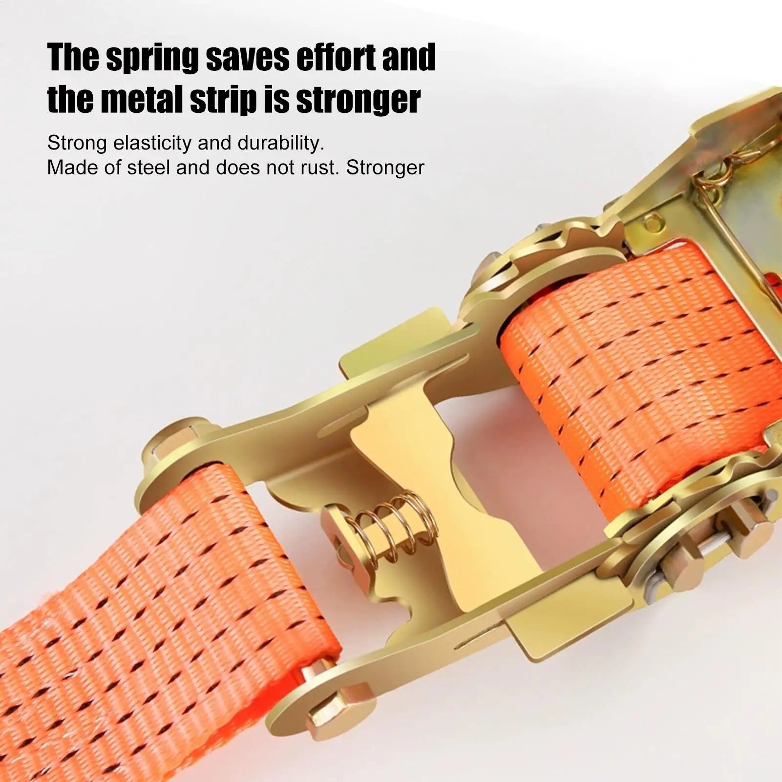 Tire Straps Heavy Duty Carabiner Ratchet Car Van Truck Vehicle