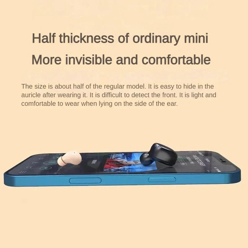 Mini Invisible Earphones Bluetooth 5 3 Headphones Hifi Stereo