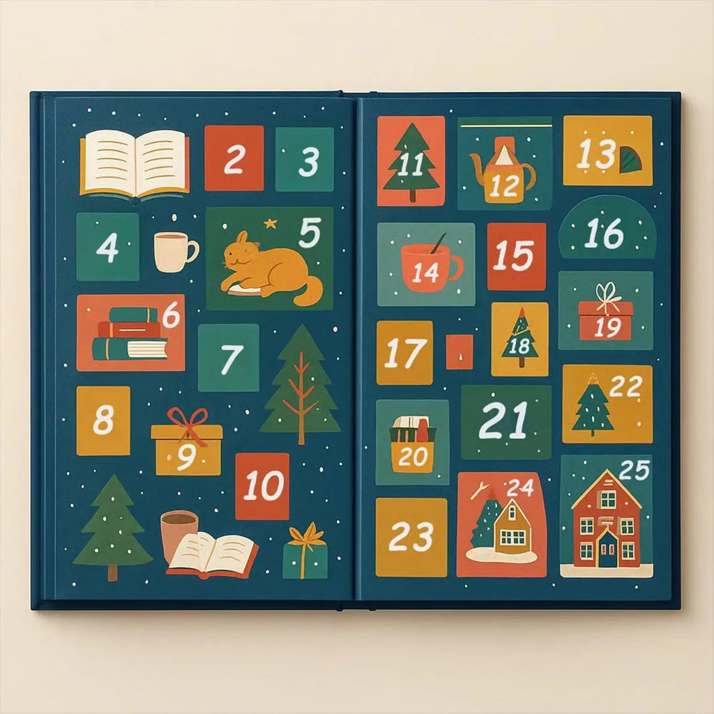 Book Lover Advent Calendar 24 Days 2D Acrylic Bookmark Pendant