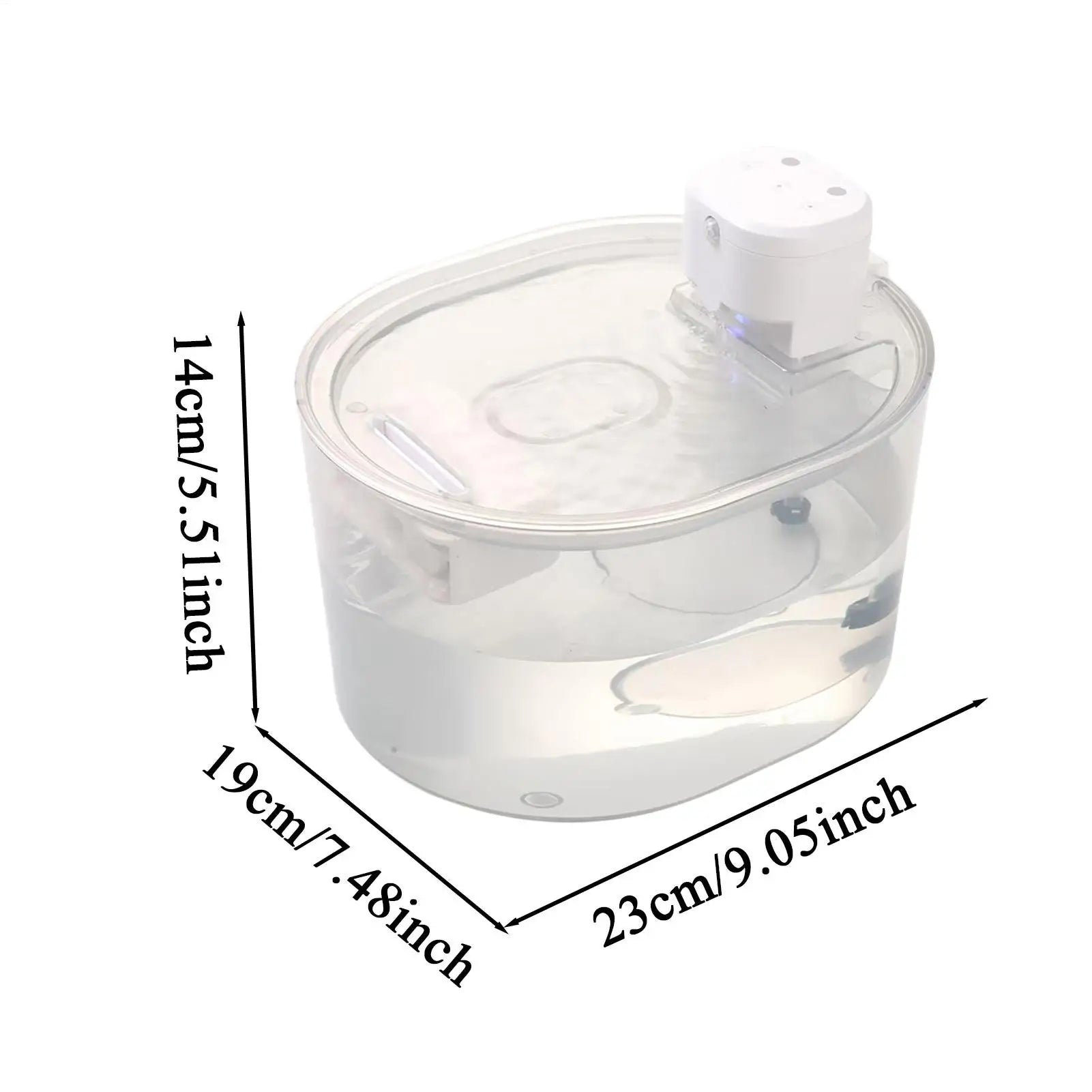 Cat Fountain Rechargeable Waterer Sensor Water Cats Drinking Tabletop