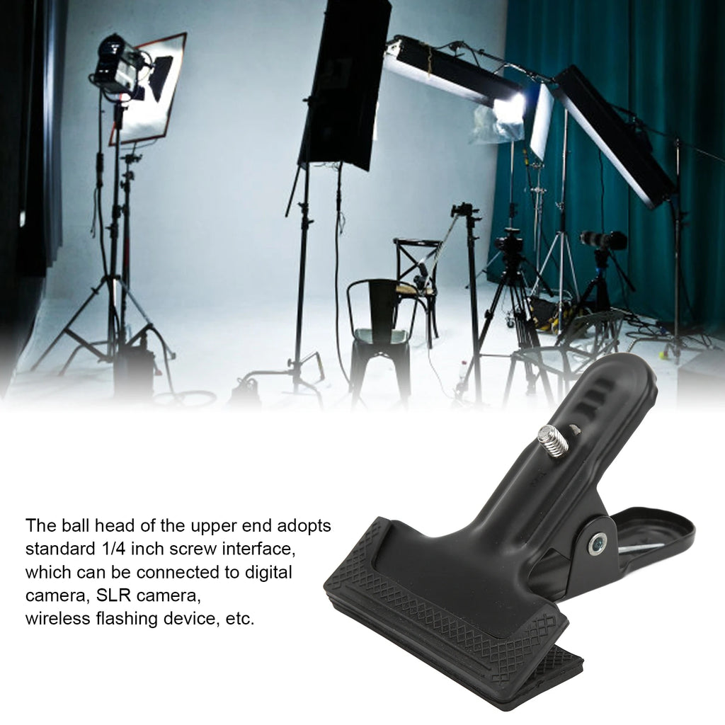 Background Cloth Clip 1 Screw Good Adhesion Rubber Coated Holder