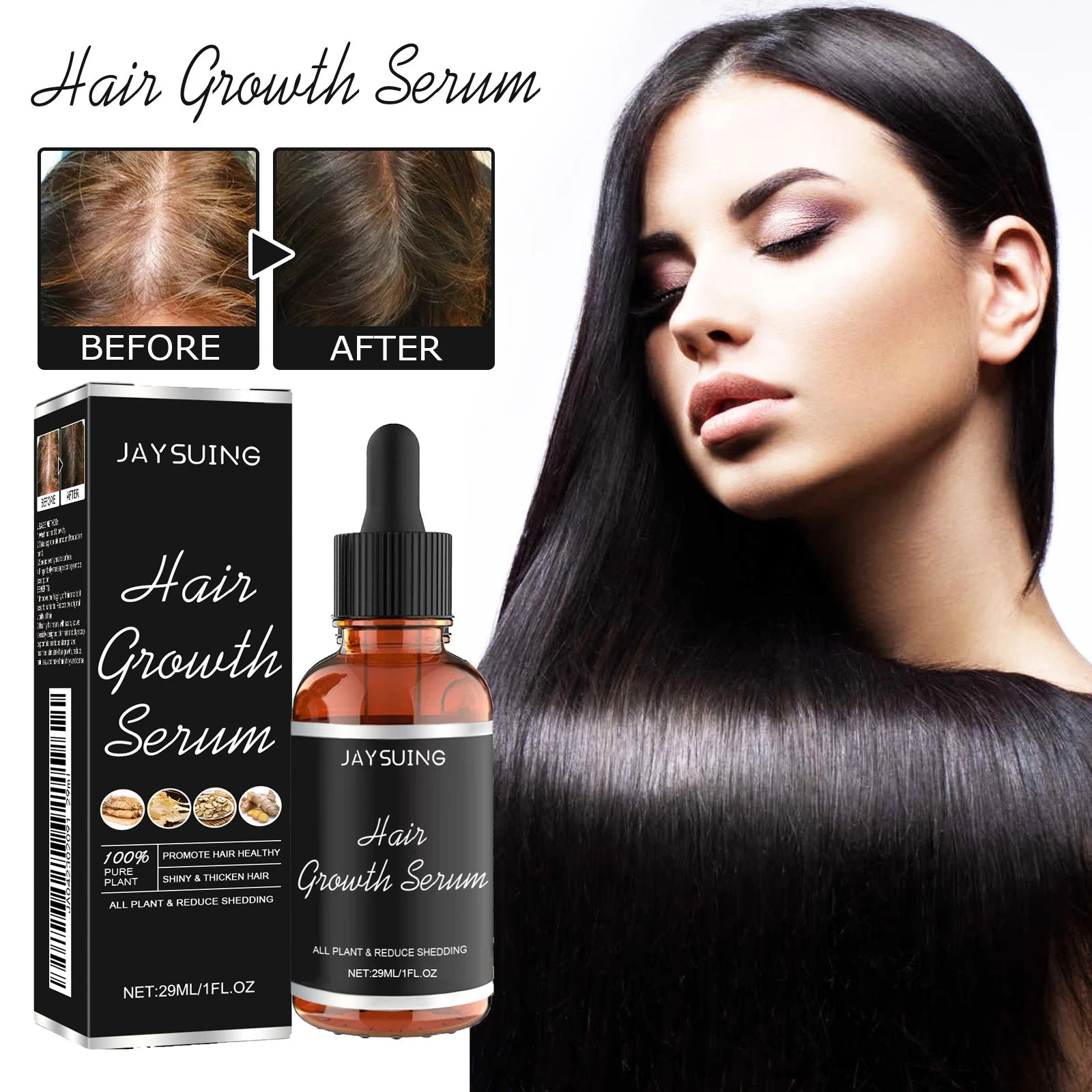 Hair Loss-Reducing Hair Essence, Gentle Nourishment for Scalp, Massage Care for Smooth and Moisturized Hair, Nourishing Hair Oil Zpaxo