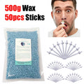 100-Pack Nose Wax Sticks – Painless Hair Removal Kit Unisex Nose Wax Kit Zpaxo 500gOcean-Stick50P