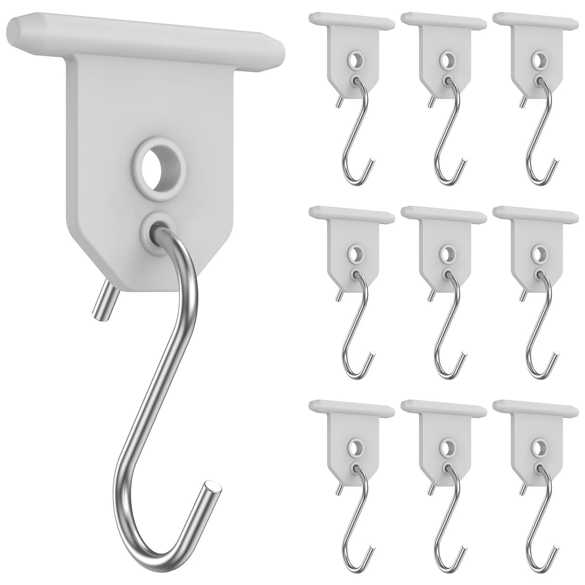 10Pcs Sturdy Awning Hooks for RV S Shaped Camping Awning Hooks Metal Party Light Hangers Hats Outdoor Camper Hanging Accessories Zpaxo 10pcs