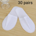 White Disposable Non-Woven Slippers – 10/30/50 Pack Unisex