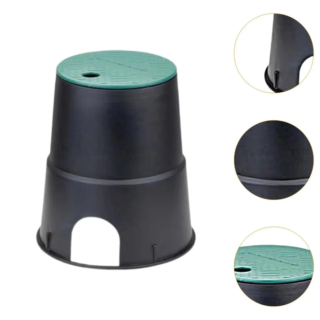 Garden Valve Box Easy Install Underground Sprinkler Cover Sturdy Plastic Case for Grassland Farm Yard Zpaxo