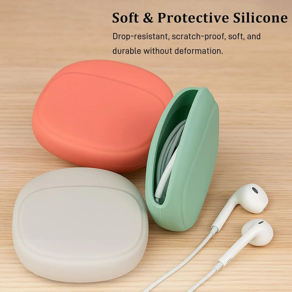 Silicone Earbud & Cable Organizer Pouches – Tangle-Free Travel