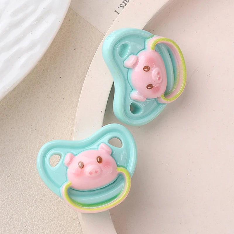 ▶10Pcs Lovely Mini Doll Pacifier Play House Supplies Dummy Nipples For Doll Baby Dolls Kids Toy Baby Pacifier Accessories Zpaxo