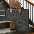 Foldable Stair Storage Basket Heavy-duty Felt Organizer View Window