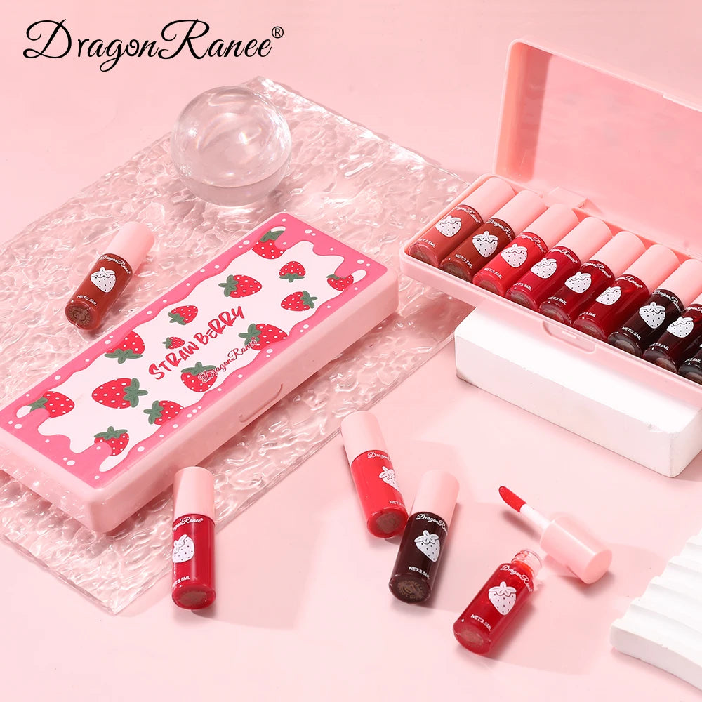10 Pack Lipstick Water Stain Lip Lotion Lipstick Lasting Color Film Lipstick Water Light Stain Lipstick Water Non fading Lipstic Zpaxo