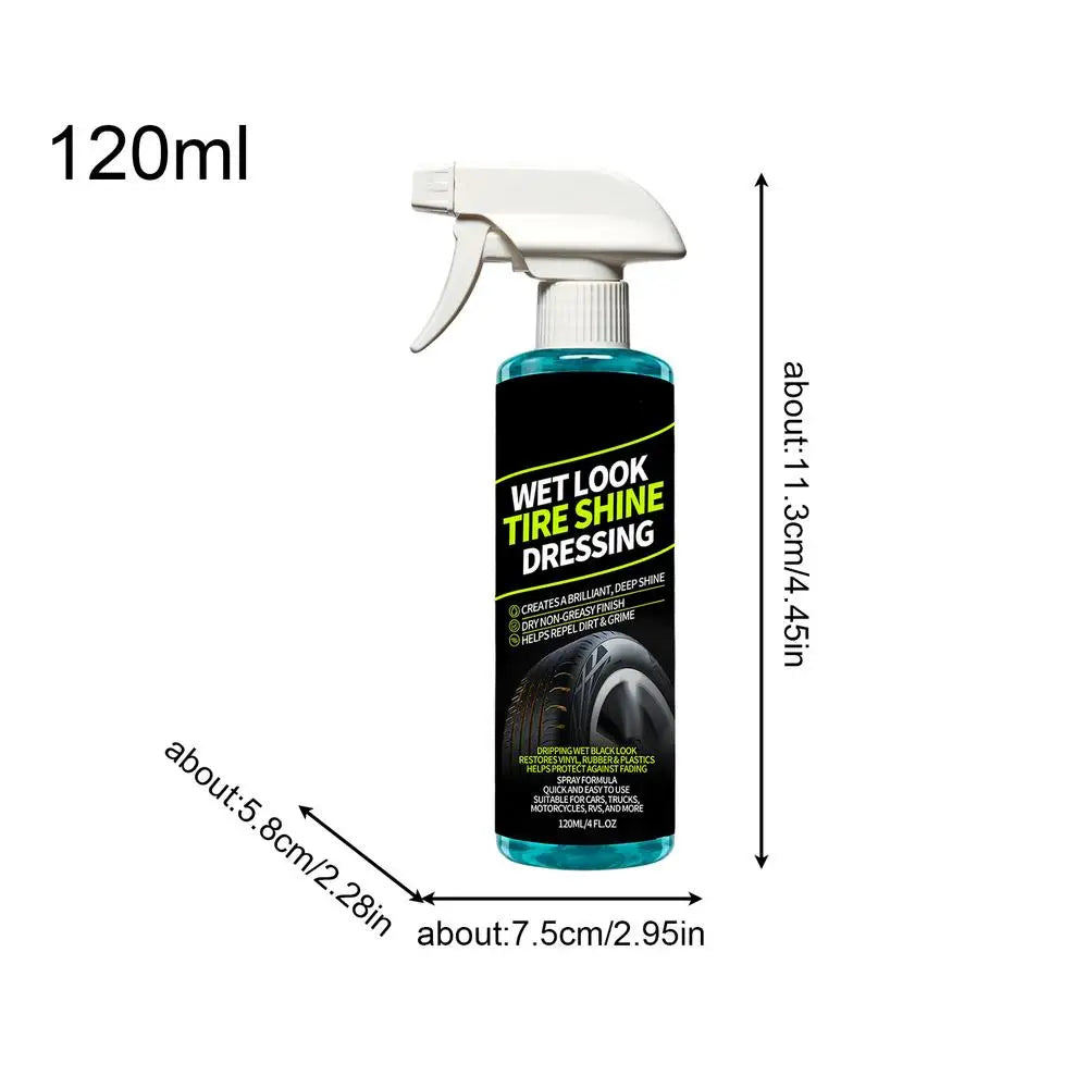 Tire Shine Spray Long Lasting Coating Dressing Rubber Restorer