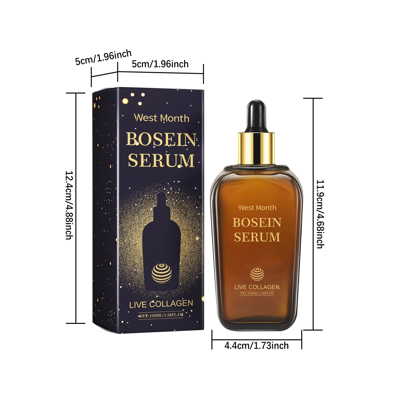 WEST MONTH Bosein Brightening Collagen Face Serum 100ml Brightening Face Serum Zpaxo