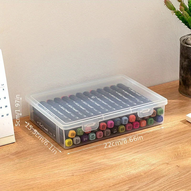 Translucent Large Capacity Pencil Case – School Pen Organizer Pencil Case Organizer Zpaxo SMALL