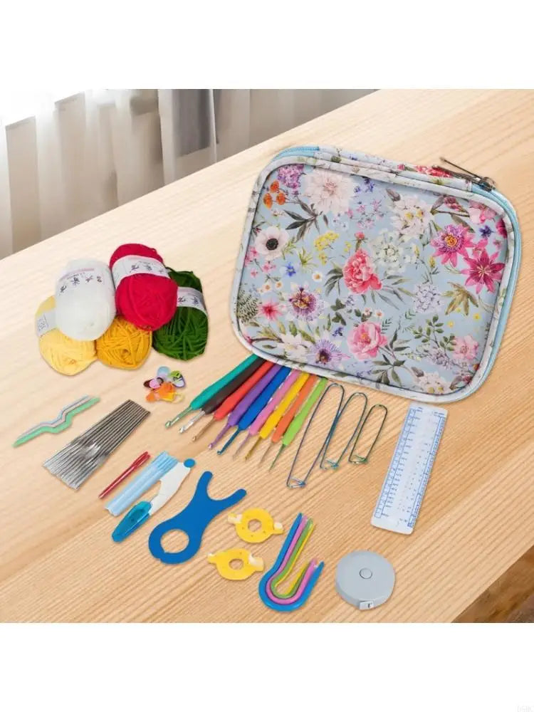 Waterproof Fabric Crochet Hook Storage Case Knitting Tool Sewing
