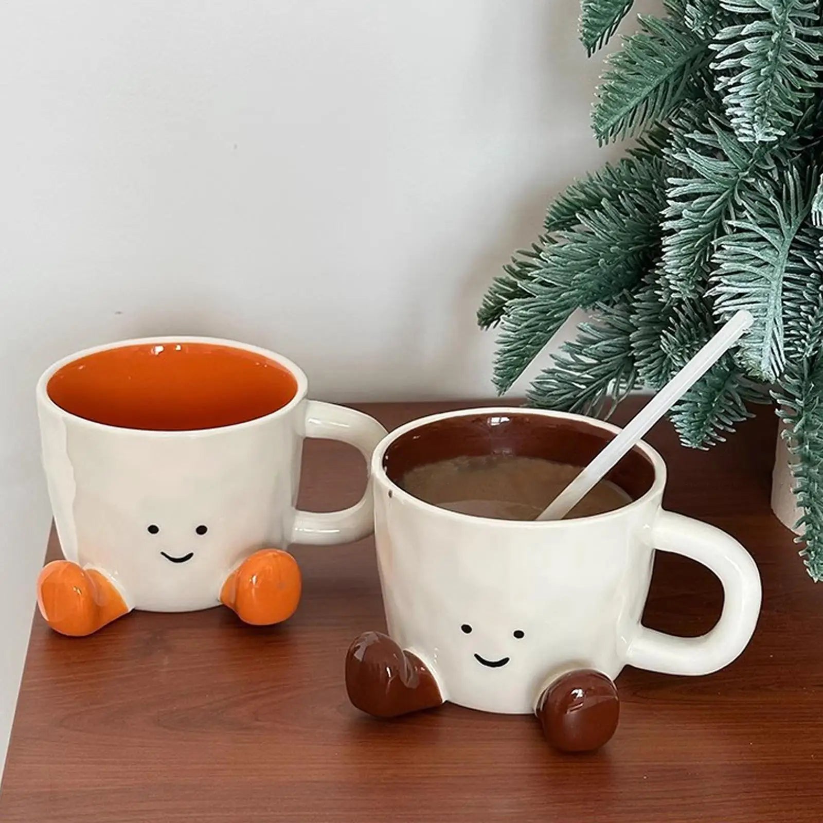 Foot Shape Coffee Mug Creative Ceramic Cup Feet Household Water Milk