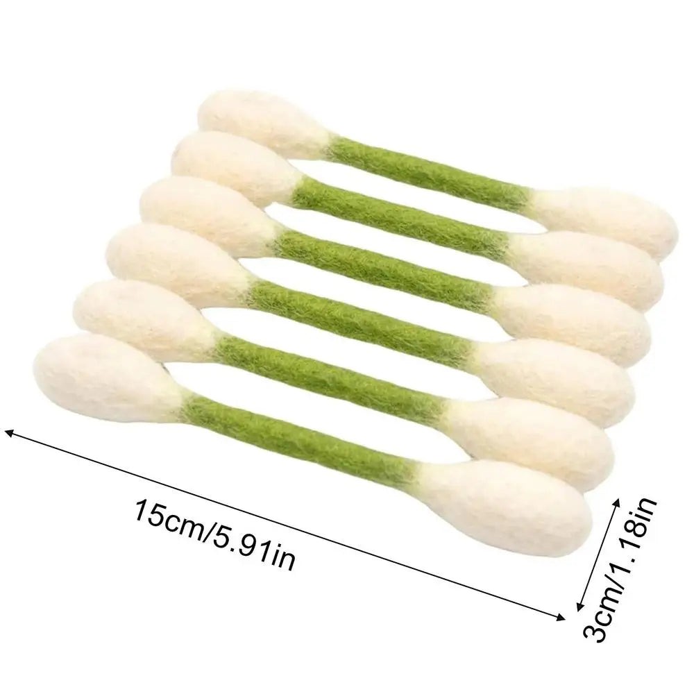 Catnip Kittens Chew Toys 6-Piece Felt Cotton Swabs For Kitten Cat Chew Toy For Indoor Outdoor Training Entertainment Park Home Zpaxo Green China Mainland
